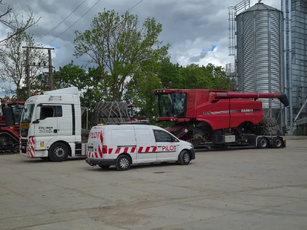 Transport kombajna