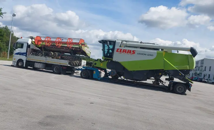 Transport kombajna